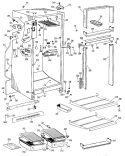 Section Diagram and Parts List for TBF14VKB  General Electric Refrigerator