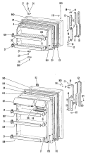 Section Diagram and Parts List for TBF16DKB  General Electric Refrigerator