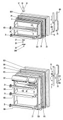 Section Diagram and Parts List for TBF16SKDR  General Electric Refrigerator