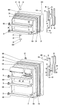 Section Diagram and Parts List for TBF16VKB  General Electric Refrigerator