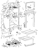 Section Diagram and Parts List for TBF16VKB  General Electric Refrigerator