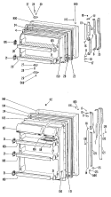 Section Diagram and Parts List for TBF16ZKB  General Electric Refrigerator