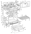 Section Diagram and Parts List for TBX18AKEL  General Electric Refrigerator