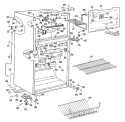 Section Diagram and Parts List for TBX18LKER  General Electric Refrigerator