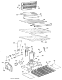 Section Diagram and Parts List for TBX18LKER  General Electric Refrigerator