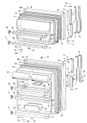 Section Diagram and Parts List for TBX18DKER  General Electric Refrigerator