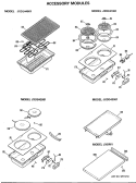 ACCESSORY MODULES Diagram and Parts List for JP679B9K1  General Electric Cooktop