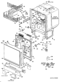 Section Diagram and Parts List for GSD640L-01  General Electric Dishwasher