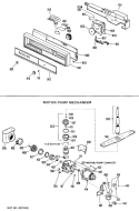 Part Location Diagram of WD21X0650 GE SWITCH P B