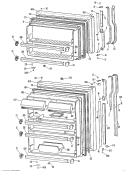 Section Diagram and Parts List for TBX18ZKER  General Electric Refrigerator