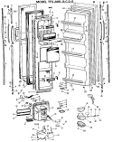 Part Location Diagram of WR77X0521 GE I D PNL FRZ