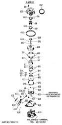 2 - SPEED Diagram and Parts List for WWA8700LAL  General Electric Washer