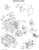 MICROWAVE OVENS Diagram and Parts List for JEM612002  General Electric Microwave