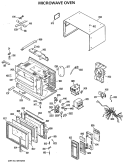 MICROWAVE OVEN Diagram and Parts List for JEM616H01  General Electric Microwave