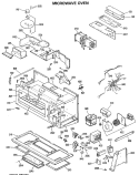 MICROWAVE OVEN Diagram and Parts List for JVM132G01  General Electric Microwave