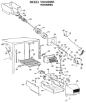 Section Diagram and Parts List for TBX25RMGRWH  General Electric Refrigerator