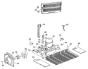 Section Diagram and Parts List for TBX25RMGRWH  General Electric Refrigerator