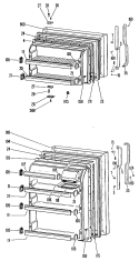 Section Diagram and Parts List for TBFP14SKCR  General Electric Refrigerator
