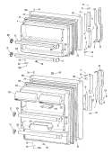 Section Diagram and Parts List for TBX21KKER  General Electric Refrigerator