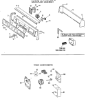 BACKSPASH ASSEMBLY Diagram and Parts List for WWA8318LAL  General Electric Washer