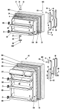Section Diagram and Parts List for TBF16ZLB  General Electric Refrigerator