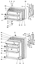 Section Diagram and Parts List for TBF16DLB  General Electric Refrigerator