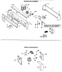 BACKSPLASH ASSEMBLY Diagram and Parts List for WWA8354VNL  General Electric Washer