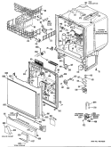 Section Diagram and Parts List for GSD940L-03  General Electric Dishwasher