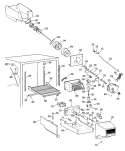 Section Diagram and Parts List for TBX22RLFLWH  General Electric Refrigerator