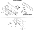 BACKSPLASH ASSEMBLY Diagram and Parts List for WWA8307LBL  General Electric Washer