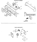 BACKSPLASH ASSEMBLY Diagram and Parts List for WWA8307LBL  General Electric Washer