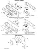 BACKSPLASH ASSEMBLY Diagram and Parts List for WWA7304VLL  General Electric Washer