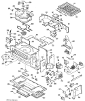 Section Diagram and Parts List for JVM192002  General Electric Microwave