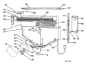 Section Diagram and Parts List for JGP641EM1WG  General Electric Cooktop