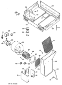 Section Diagram and Parts List for JP372B9N1  General Electric Cooktop