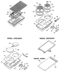 ACCESSORY MODULES Diagram and Parts List for JP372B9N1  General Electric Cooktop