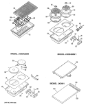 ACCESSORY MODULES Diagram and Parts List for JP362B9N1  General Electric Cooktop