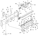 Section Diagram and Parts List for JB553GM1  General Electric Range