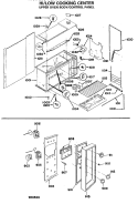 HI / LOW COOKING CENTER Diagram and Parts List for JGHP57GEJ9  General Electric Range