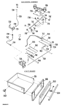 GAS CONTROL ASSEMBLY Diagram and Parts List for JGHP66GEJ10  General Electric Range