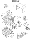 Part Location Diagram of WB56X1943 GE OUTER CASE-WHITE