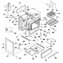 Part Location Diagram of WB63M0035 GE FRONT FRAME