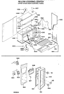HI / LOW COOKING CENTER Diagram and Parts List for JGHP57GEJD  General Electric Range