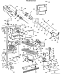 FREEZER SECTION Diagram and Parts List for TFX24FMA  General Electric Refrigerator