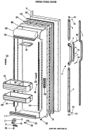 FRESH FOOD DOOR Diagram and Parts List for TFX24VMA  General Electric Refrigerator