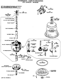 TRANSMISSION - COMPLETE BREAKDOWN Diagram and Parts List for WWC8000PAL  General Electric Washer