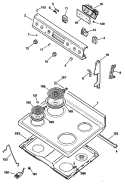 Section Diagram and Parts List for JBS17G*R1  General Electric Range