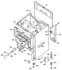 Section Diagram and Parts List for JBS17G*R1  General Electric Range