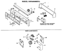 TIMER COMPONENTS Diagram and Parts List for WWA8608MXL  General Electric Washer