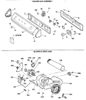 BACKSPLASH ASSEMBLY Diagram and Parts List for DDE9500RAM  General Electric Dryer
